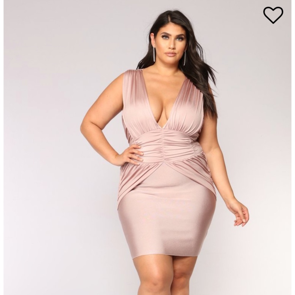 Name Drop Bandage Dress - Mauve fashion nova